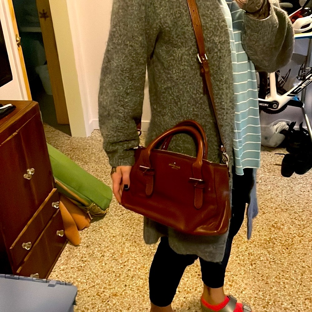 KATE SPADE Brown Leather Crossbody Convertible Handbag